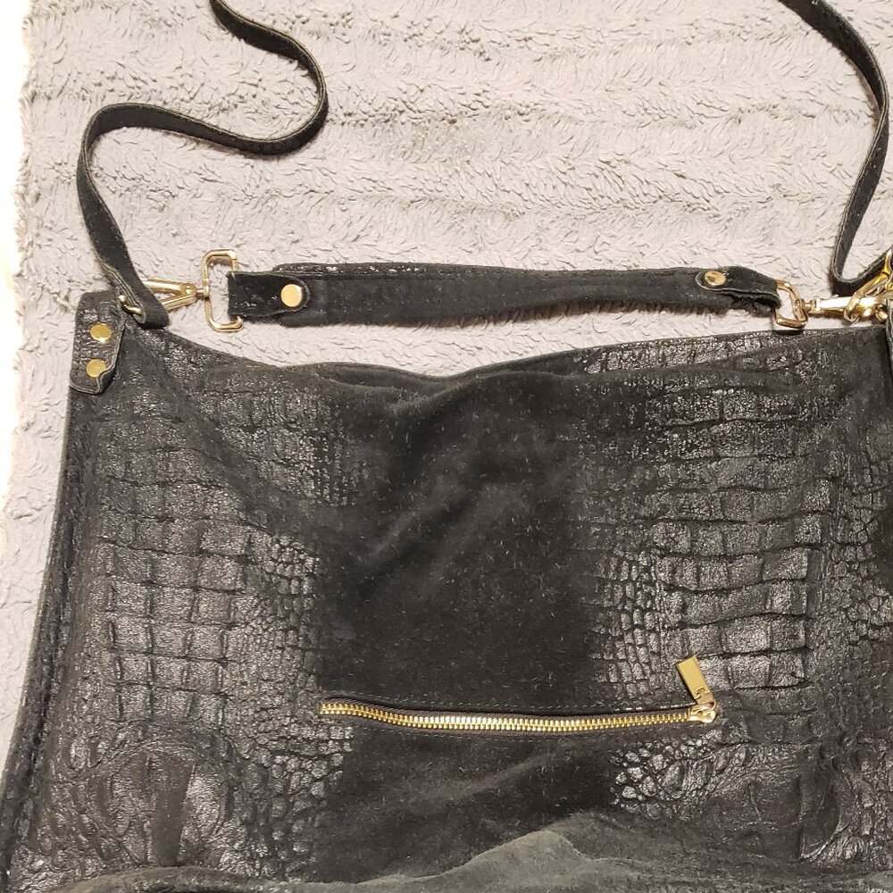 Black Suede Purse